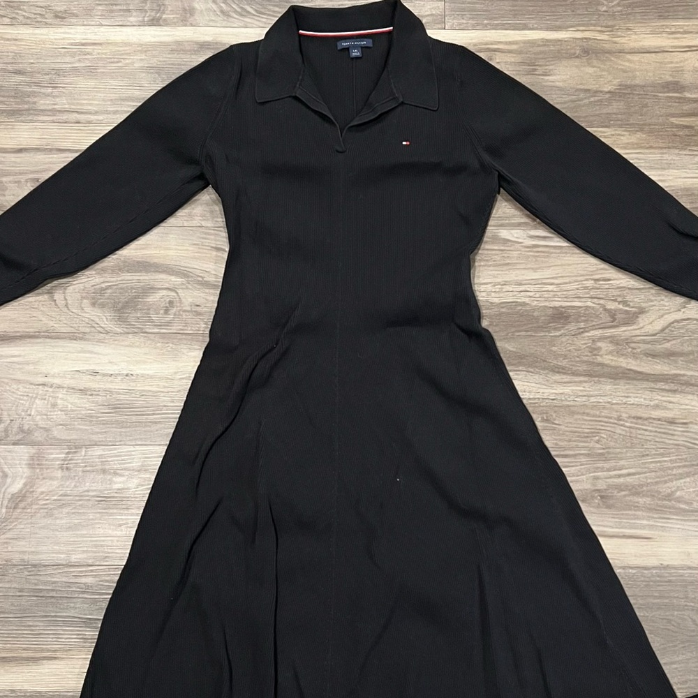 Tommy Hilfiger midi knit dress L